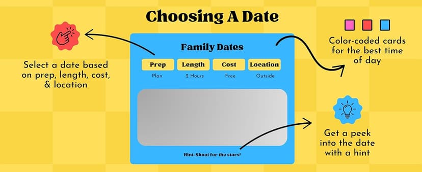 Family Dates 40 Scratch Off Cards – Fun Activities & Date Night Ideas for Kids and Parents – Adventure Card Game for Families – Unique Gift for Family Nights, Holidays, or Birthdays