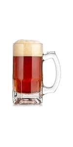 Libbey Craft Brews Assorted Beer Glasses Set of 6 with Gift Box – Lead‑Free Specialty Beer Glassware for IPA, Stout, Wheat, Lager, Sour & High‑ABV – Dishwasher Safe