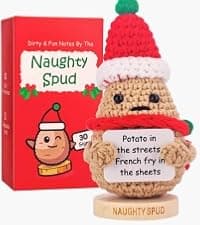 Gift for Husband or Boyfriend - Cute Potato Crochet with 30 Romantic Signs for Him | I Love You Gift Idea for Couples Anniversary, Engagement | Birthday Gift for Men from Wife or Girlfriend