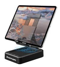 Cell Phone Stand with Wireless Bluetooth Speaker and Anti-Slip Base HD Surround Sound Perfect for Home and Outdoors with Bluetooth Speaker for Desk Compatible with iPhone/ipad/Samsung Galaxy