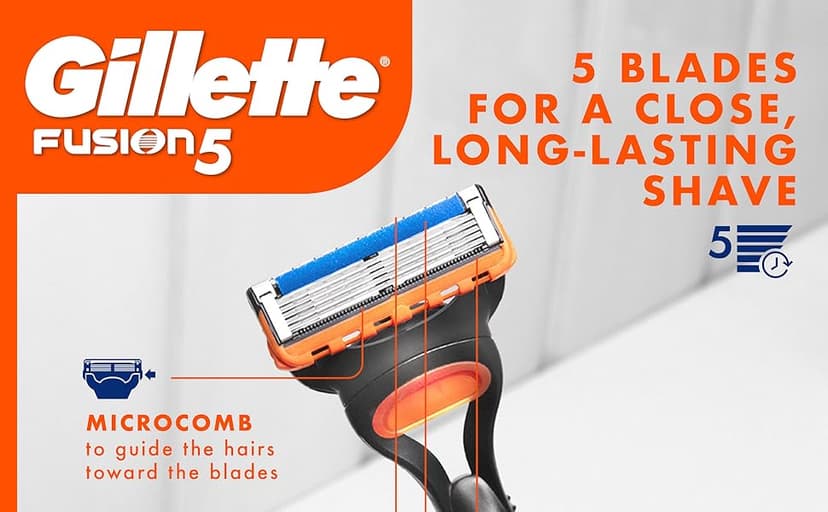 Gillette Fusion5 Men's Razor Blade Refills, 10 Count + Fusion5 ProGlide Razor Blade Refills - 2 Count | One Pack of 12 Refills