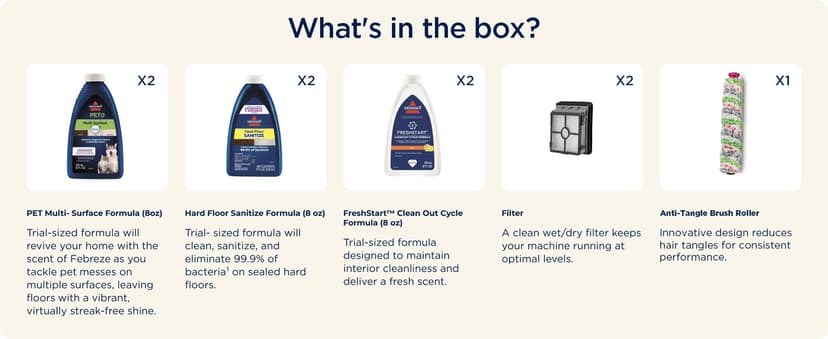 BISSELL® CrossWave® HydroSteam™ Deluxe Wet Dry Vac, Multi-Purpose Vacuum, Wash, and Steam, Formula Included, Green, 3515G