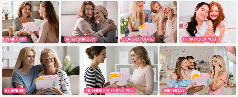 Get Well Soon Care Package for Women, 12 Pcs Deluxe Self-Care Gift Box with Pink Cozy Blanket, Tumbler, Candle & Spa Feel Better Basket – After Surgery, Thinking of You, Encouragement Recovery Gifts