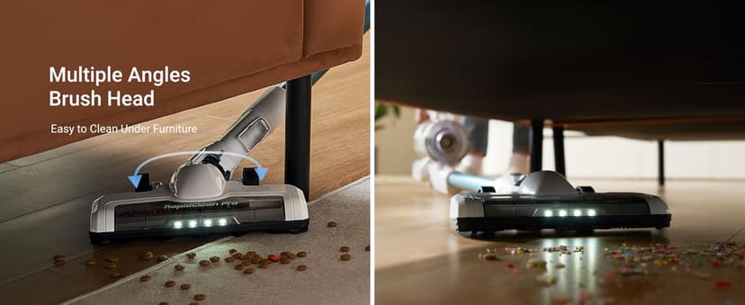 Eureka RapidClean Pro NEC280TL Cordless Stick Vacuum Cleaner – Lightweight 5.3 lbs, 40-Min Runtime, LED Headlights, 3 Power Modes, Ideal for Pet Hair, Hard Floors & Carpets