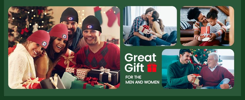 Unisex Beanie with The Light, Gifts for Men Women Husband Him