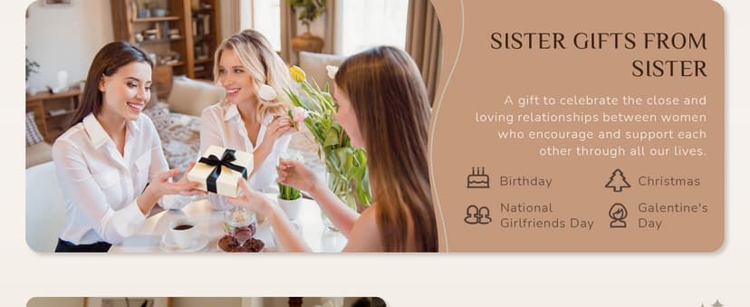 Storieme Storieme Friend Birthday Gifts for Women: Unique 3 Sisters Friendship Resin Figurines Statue - Sister Gift from Sisters - Special Christmas Friendship Day Present for Besties Female