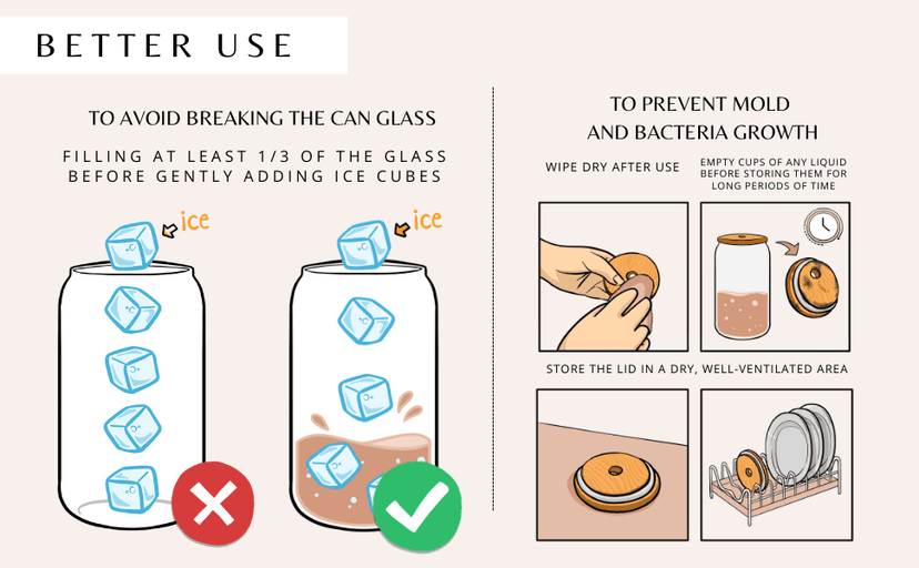 Gifts for Mom from Daughter Son - Birthday, Mothers Day, Christmas Mom Gifts for Wife, Her - Gift Ideas for Mama, Mother - Gift for New Moms, Mothers - 16 Oz 2-sided Can Glass