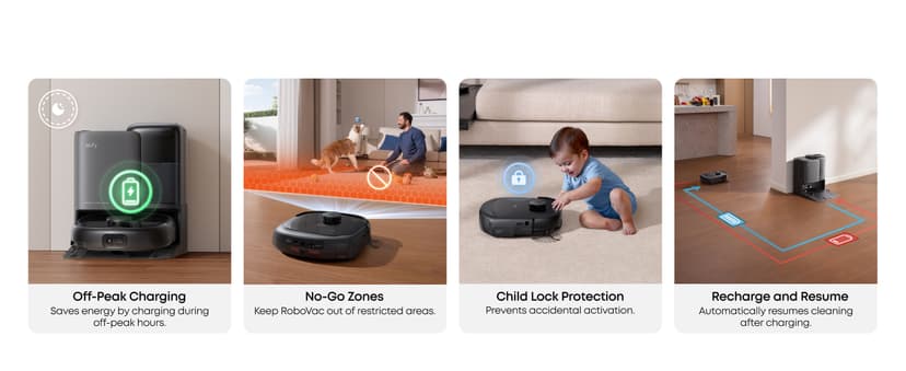 eufy Robot Vacuum E25, HydroJet System with Roller Mop, 20,000 Pa Turbo High Suction, All-in-One Robot Vacuum and Mop Combo for Home, Edge-to-Corner Cleaning, Zero-Tangle Design, AI Obstacle Avoidance