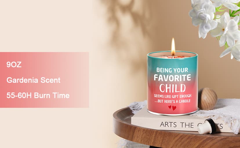 Gifts for Mom from Daughter Son Best Mom Gifts Christmas Birthday Mothers Day Presents Ideas Christmas Stocking Stuffers Funny Unique Scented Candles Gift for Mama 9oz