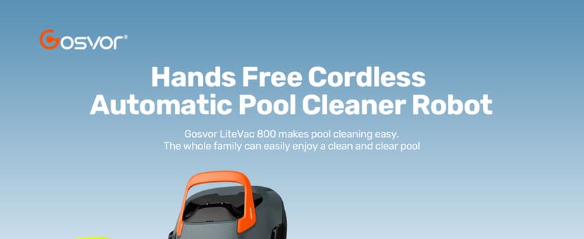 Cordless Robotic Pool Cleaner, 90 Min Runtime Pool Vacuum, Self-Parking, 7.5 lbs Lightweight, Ideal for Above Ground Pools up to 860 sq.ft