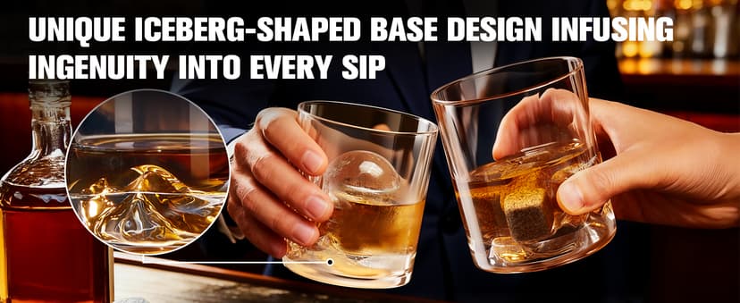 Old Fashioned Whiskey Glasses Set 2-Pack with Gift Box, Ideal Retirement Gifts for Men & Cocktail Glasses for Celebrations