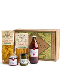 Mercato di Bellina Italian Food Gift Basket, La Cucina Italiana - A Vegan-Friendly, All-Natural Pasta Gift Basket, Gourmet Present for Foodies, Anniversary, Holiday or Celebration