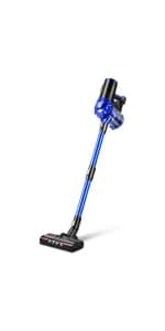 iwoly C150 Cordless Vacuum Cleaner Rechargeable with 2200mAh Detachable Battery, 18000Pa Cyclone Vacuum with HEPA Filter, Lightweight Portable Handheld Stick Vacuum for Hard Floor Car Cleaning