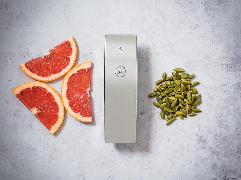 Mercedes-Benz Club Cologne for Men - 3.4 Fl Oz - Eau De Toilette Perfume Spray for Man - Woody & Musky Scent - Luxury Long Lasting Fragrance with Notes Of Grapefruit, Cardamom & Earthy Dry wood