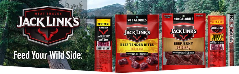 Jack Link's Beef Jerky Gift Basket Variety Pack - Includes Jerky, Meat Sticks, and Beef Steaks, Great Gift for Men, Perfect Hunting Trip Snacks, 15-Piece Assorted Meat Snack Pack
