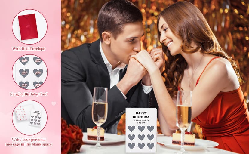 WhatSign Funny Birthday Card for Boyfriend - Husband Scratch off Birthday Card with Envelope- Hilarious and Interactive Gift for Men Women Her Him Husband Boyfriend