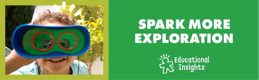 Educational Insights GeoSafari Jr. Kidnoculars, Binoculars for Toddlers & Kids, Easter Basket Stuffers for Kids, Gift for Toddlers Ages 3+