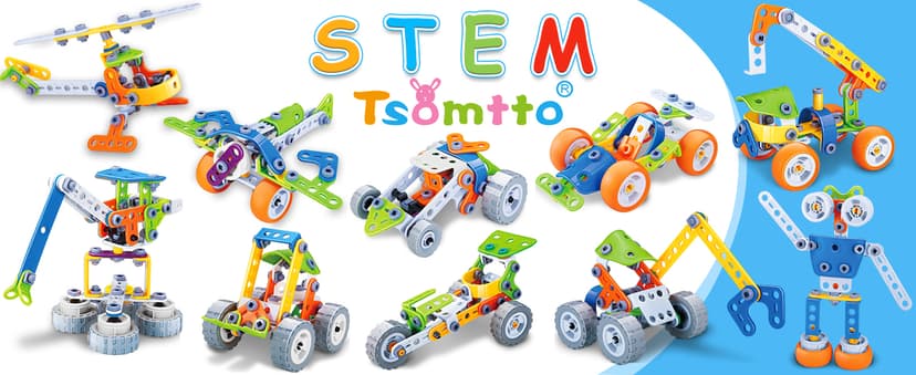10 in 1 STEM Toys for 4 5 6 7 8+ Year Old Boy Girl Birthday Gifts Building Toys for Kids Ages 4-8 5-7 6-8 Preschool Educational Stem Activities for Boys 3-5 4-6 8-10 Creative Games Christmas Idea Gift