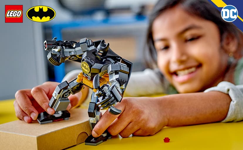 LEGO DC Batman: Batman Mech Armor Super Hero Toy, Collectible Robot Action Figure and Batman Minifigure Included, Creative Super Hero Gift for Kids & Batman Fans Ages 6 and Up, 76270