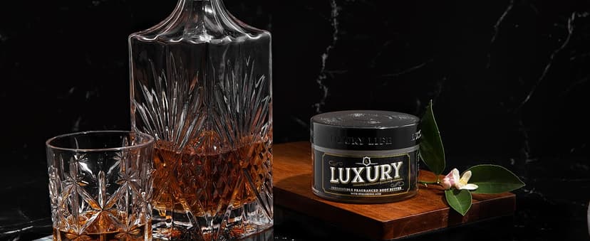 LUXURY LIFE Bed Butter - Scented, Luxurious Body Butter With All-Natural Hyaluronic Acid For Soft, Glowing, Hydrated Skin For Men & Women - Suitable For All Skin Types (Midnight Seduction, 5 oz)