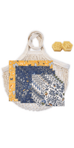 Reusable Beeswax Wrap - 9 Pack Beeswax Wraps for Food, Eco-Friendly Beeswax Food Wraps, Bread Sandwich Wrapper - Organic, Sustainable, Zero Waste, Reusable Plastic-Free Food Storage Wrap, 1XL, 3M, 5S