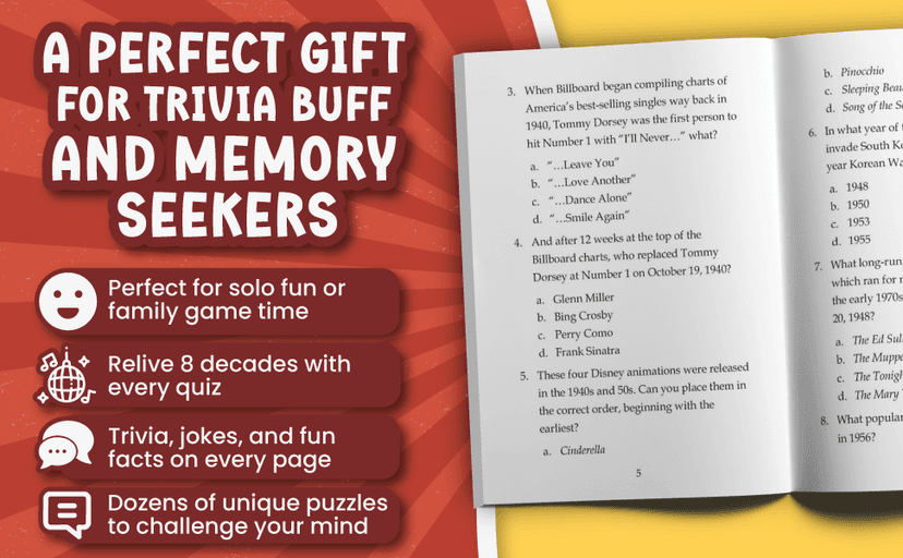 The 80th Birthday Trivia Challenge: Take A Walk Down Memory Lane With Fun Brain-Teasers And Quizzes For Eighty-Year-Olds (80th Birthday Gift)