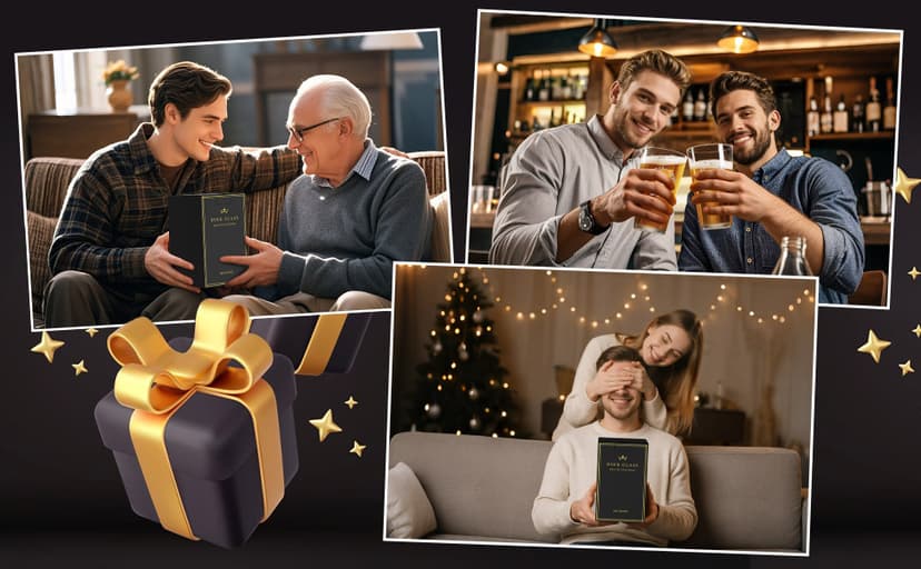 Personalized Beer Glasses Gifts for Men, 16 oz Pint Glasses Monogrammed A-Z Drinking Glass Cups Customized Gift, Unique Christmas Anniversary Birthday Gifts for Men Him Dad Brother Husband Grandpa (T)