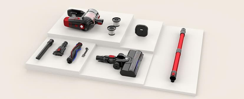 Cordless Vacuum Cleaner, 500W 45Kpa 60Mins Stick Vacuum Cleaner for Home, Self-Standing Vacuum with 1.5L Dust Cup and HEPA Filter, Anti-Tangle Brush for Hardwood Floors, Carpets, and Pet Hair