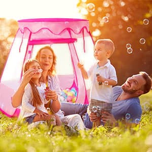 Pop Up Princess Tent with Colorful Star Lights for 1 2 3 Year Old Birthday Gift, 12-18 Months Baby Girl Toys, Foldable Ball Pit with Carrying Bag, Indoor&Outdoor Play Tent for Kids