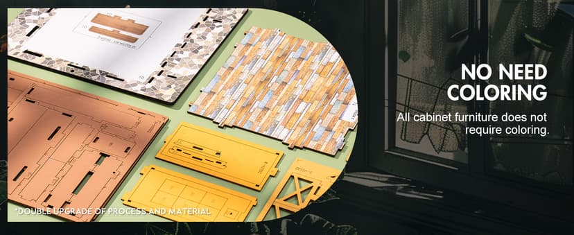 Rolife DIY Miniature House Kit Greenhouse, Tiny House Kit for Adults to Build, Mini House Making Kit with Furniture, Halloween/Christmas Decorations/Gifts for Family and Friends (Cathy's Greenhouse)