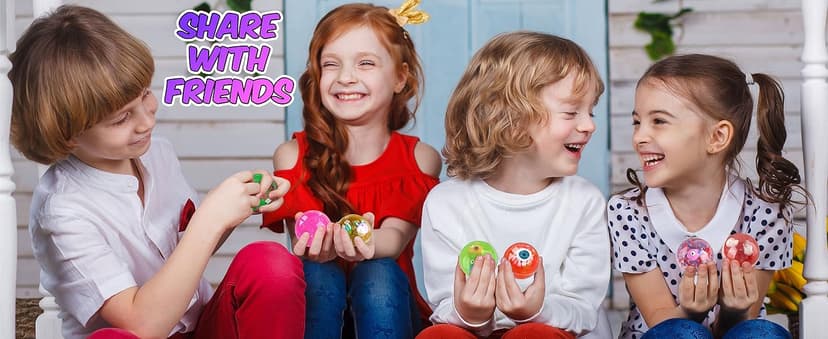 Halloween Toy Monster Slime Kit for Girls Ages 6-12, FunKidz Glow in Dark Slime Making Kit for Kids Make Soft Slime Balls with Photochromic Powder Kid Ideal Party Gifts