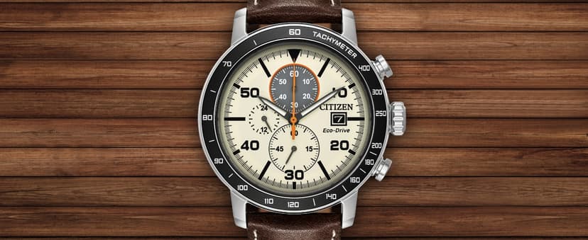 Citizen Men's Eco-Drive Weekender Brycen Chronograph Watch Stainless Steel Case