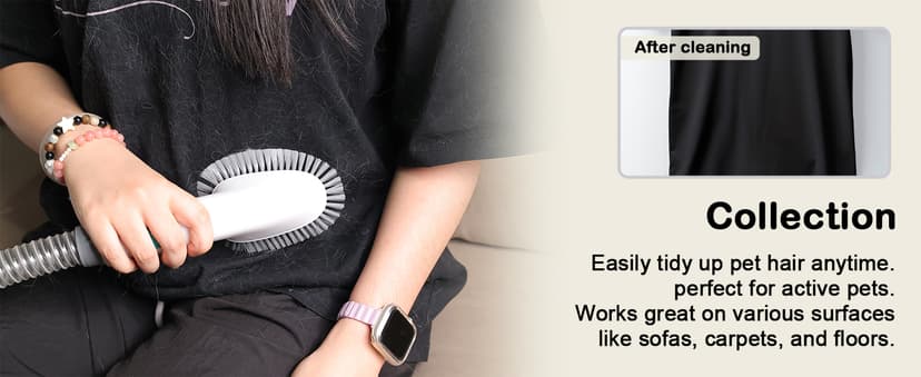 Dog Grooming Kit, Pet Grooming Vacuum with Pet Clipper Nail Grinder, Dog Hair Vacuum with 6 Pet Grooming Tools for Dogs Cats Shedding Grooming