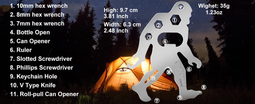 Stocking Stuffers for Mens Gifts EDC Multitool - Fun Christmas Secret Santa Gifts for Adult, Unique Holiday Birthday Anniversary Fathers Valentines Gift Ideas Gadgets, Cool White Elephant Gift for Him