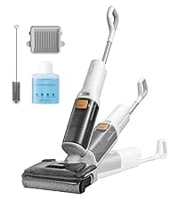 roborock F25 GT Vacuum Mop All in One, Wet Dry Vacuum Cleaner Cordless, 20000Pa Floor Cleaner Machine for Tile Hardwood Wood Vinyl Floor, Edge to Edge Self Cleaning Electric Mop with 180° Lie-Flat
