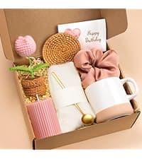 Spa Gift Baskets for Women, Vanilla Coconut Bath and Body Gifts Set for Women, Home Spa Self Care Gift, Relaxing Bath Set for Mom Wife Sister Friends Sister Girlfriend, Mother’s Day Thank You Gifts