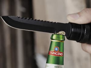 LIANTRAL Survival Camping Axe, Folding Tactical Axe Hatchet with Hammer, Nylon Sheath for Outdoor Adventures