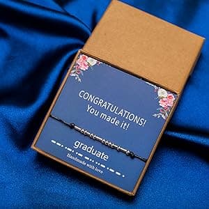 morniface Morse Code Bracelets for Women, Inspirational Gifts Jewelry Girls Birthday Graduation Gifts for Her Best Friends