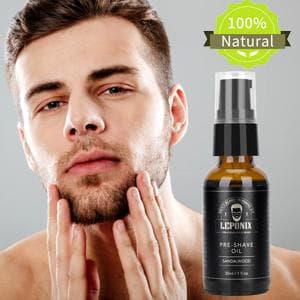 Shaving Kit for Men, Include Safety Razor, Sandalwood Cream, Aftershave, Pre Shave Oil, Shaving Brush and Bowl, Shaving Apron Bib -Unique Gifts for Him Stocking Stuffers