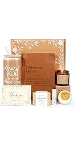 Thank You Gifts for Women, Teacher Appreciation Gifts, Employee Appreciation Gift for Coworkers Employees Teachers Nurse Secretary w Thanks Cards, Awesome Glass Cup