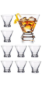 Mfacoy Old Fashioned Whiskey Glasses Set of 4 (2 Crystal Bourbon Glasses, 2 Round Big Ice Ball Molds 11 Oz Rocks Glass with Gift Box, Barware for Scotch Cocktail Rum Vodka Liquor, Gifts for Men