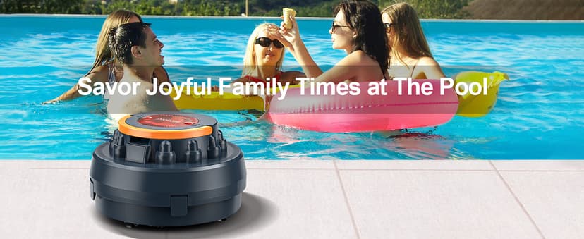 X2 Cordless Pool Cleaner Robot, Robotic Pool Vacuum for Above/In Ground Pool, 45W Dual-Motor, Self-Parking, Enhanced with 2L Debris Capacity