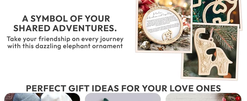 Best Friend Birthday Gifts for Women, Friendship Elephant Ornament with Story Card, Friendship Gifts for Women, Birthday Presents for Best Friends Sisters Special Bond Decor, Suncatcher