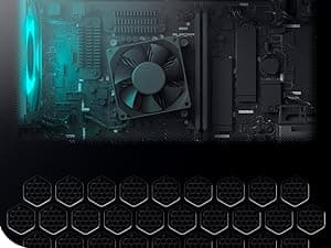 Alienware Aurora Gaming Desktop ACT1250 - Intel Core Ultra 9 285 Processor, Liquid Cooled, NVIDIA GeForce RTX 5080, 32GB DDR5 RAM, 1TB SSD, 1000W Platinum Rated PSU, Win 11 Home - Clear Panel