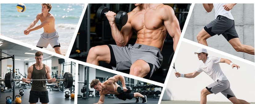 Aolesy Men's 2 in 1 Running Shorts 5" Workout Gym Athletic Shorts for Men Quick Dry Lightweight Training Shorts with Pockets