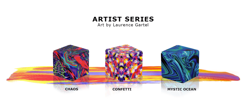 Shashibo Shape Shifting Box - Award-Winning Fidget Toy w/ 36 Rare Earth Magnets - Fidget Cube Transforms Into Over 70 Shapes, Sensory Toy Gift for Kids, Teens, and Adults (Spaced Out)