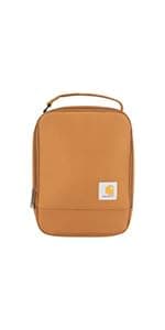 Carhartt Camping Cooler, Worksite Lunchbox, Soft Shell Cooler for Construction Sites, Work and Everyday Use Cooler, Brown