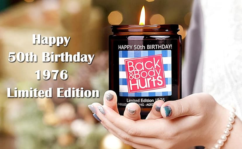 50th Birthday Gifts for Her and Him, 50th Birthday Decorations for Women Men, Funny Birthday Gifts for Women Mom Dad Husband Wife Friends Sister, Cool Best Gift Ideas for 50 Year Old Woman