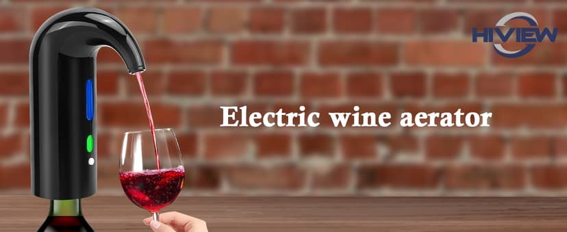 Electric Wine Aerator,Wine dispenser,Aeration and Decanter Wine Pourer,Red White Wine Accessories,Wine Gifts -Black