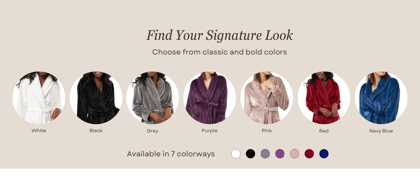 Turquaz Plush Robes For Women, Soft Warm Fleece Bathrobe for Women